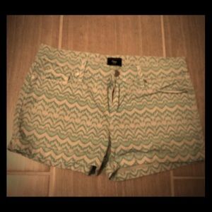Teal pattern shorts